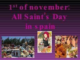 All Saints day in Spain