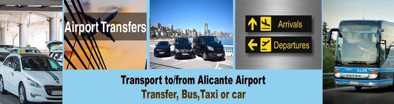 Transport to and from Alicante Airport