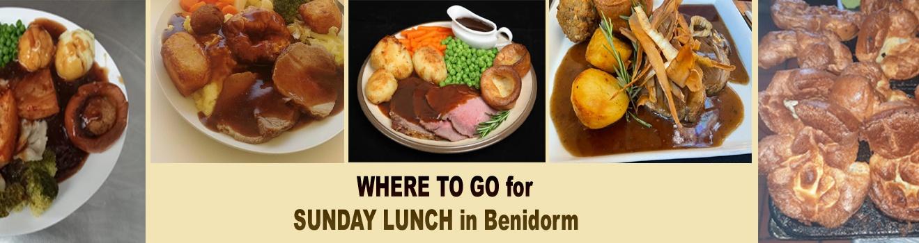 The Best Sunday Lunch in Benidorm Vote Now