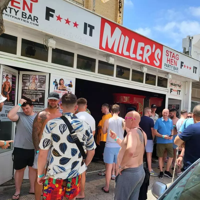 Millers Bar Benidorm Stag and Hen