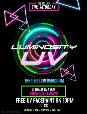 LUMINOSITY PARTY. BEST UV PARTY IN TOWN