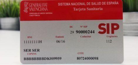 Spanish health care system, SIP card