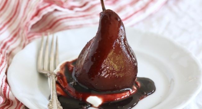 Pears in Red Wine  Recipe