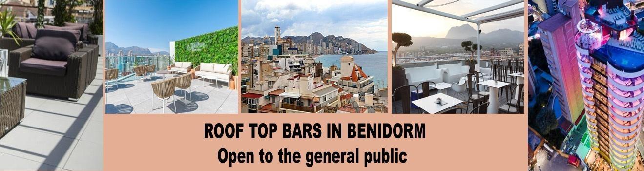 Roof top bars in Benidorm 