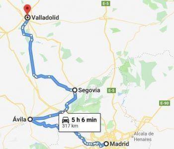 Valladolid via Alvia and Segovia